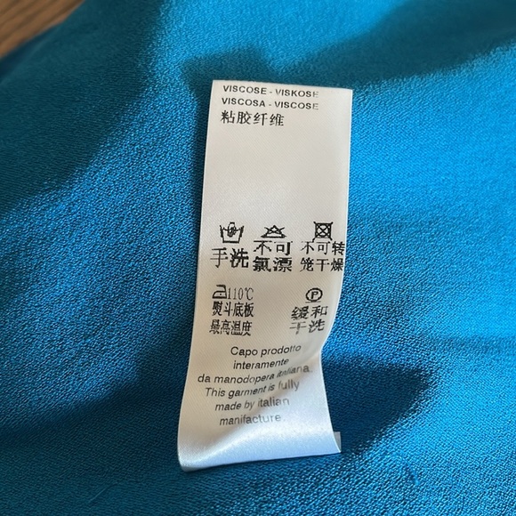 D Exterior Made in Italy Midi Stretch Viscose blend Dress Size M - Picture 10 of 10